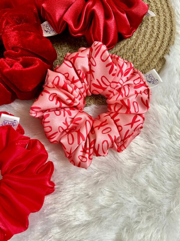 Rosy Satin - Scrunchies