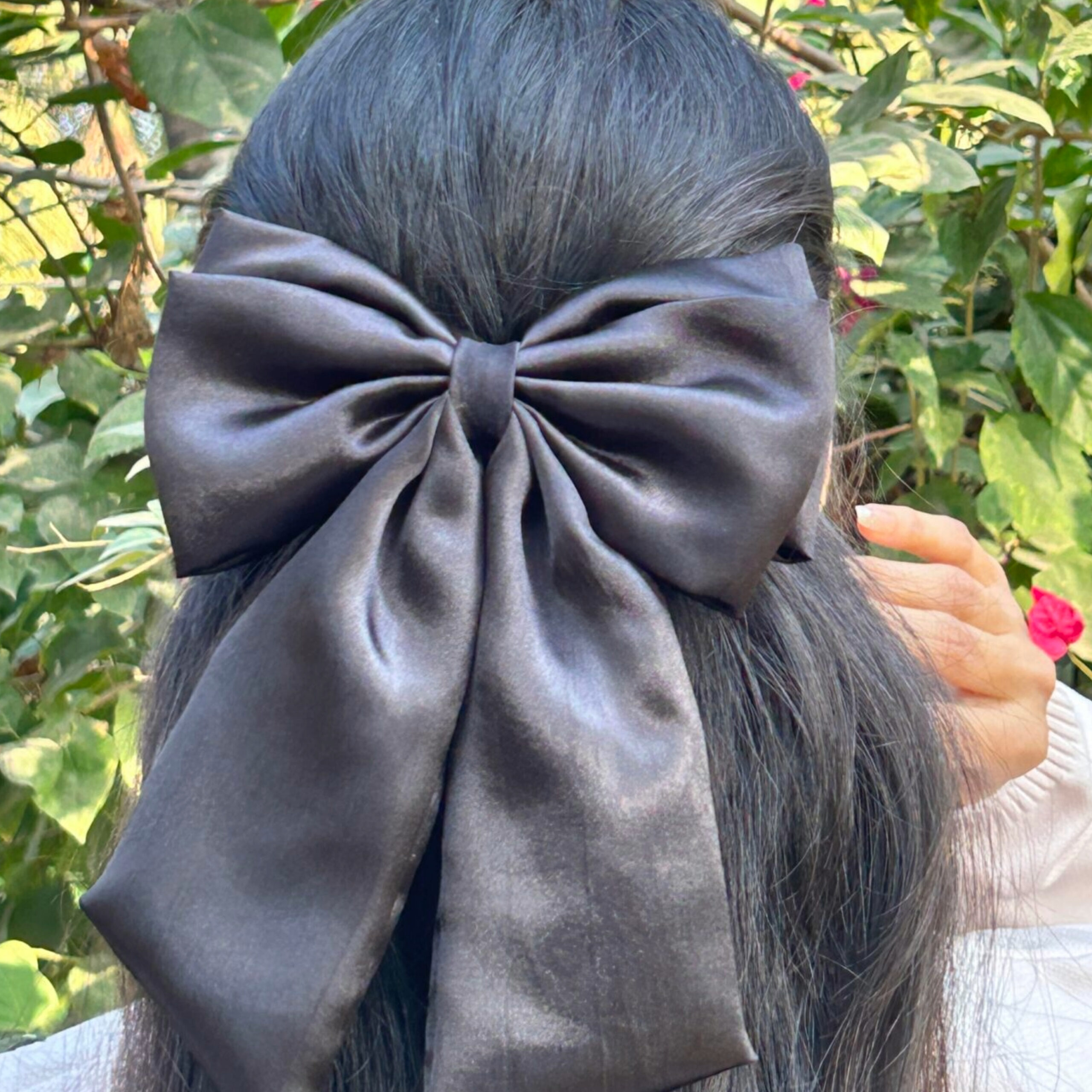 Double Bow Long Pigtail