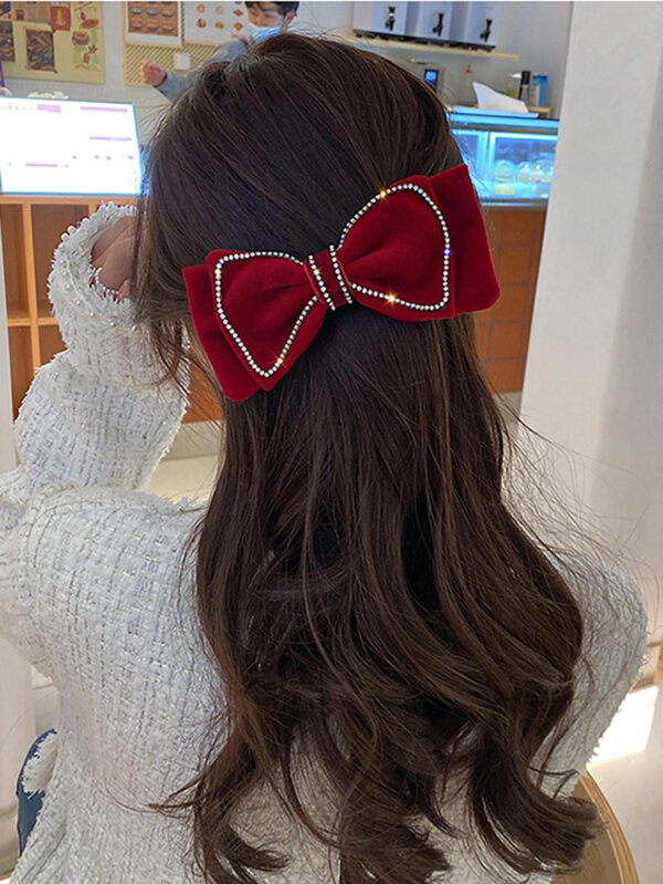 Red Radiance Velvet Bow